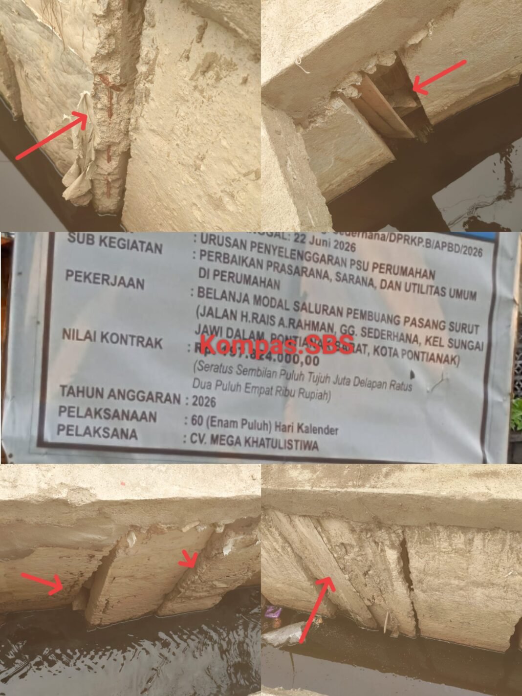 Dinas Perkim Kota Pontianak Didesak Bertindak, Drainase Gang Sederhana Dinilai Tak Sesuai RAB Dinas Perkim Kota Pontianak Didesak Bertindak, Drainase Gang Sederhana Dinilai Tak Sesuai RAB