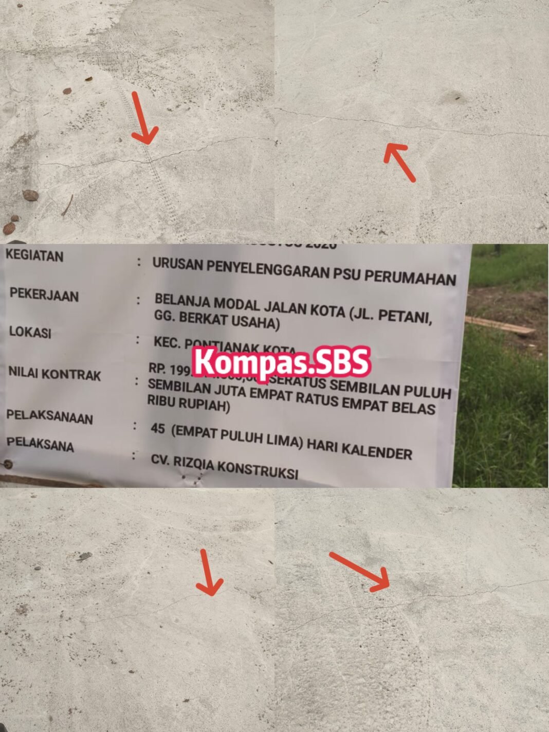 Seram! Baru Seminggu Jalan Gg Berkat Usaha Retak-Retak, Warga Pertanyakan Mutu Proyek Perkim Seram! Baru Seminggu Jalan Gg Berkat Usaha Retak-Retak, Warga Pertanyakan Mutu Proyek Perkim