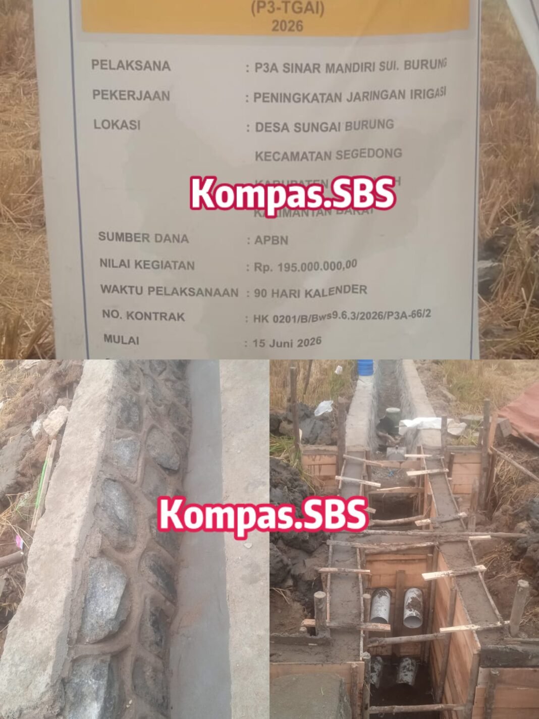 Proyek P3-TGAI Sungai Burung Segedong Diduga Bermasalah. Polda Jangan Diam Proyek P3-TGAI Sungai Burung Segedong Diduga Bermasalah. Polda Jangan Diam