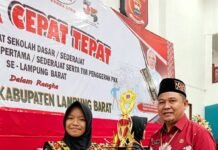Di Bawah Kepemimpinan Imam Safe’i M.Pd, Tim LCT SMP Negeri 1 Sekincau Sabet Juara II J