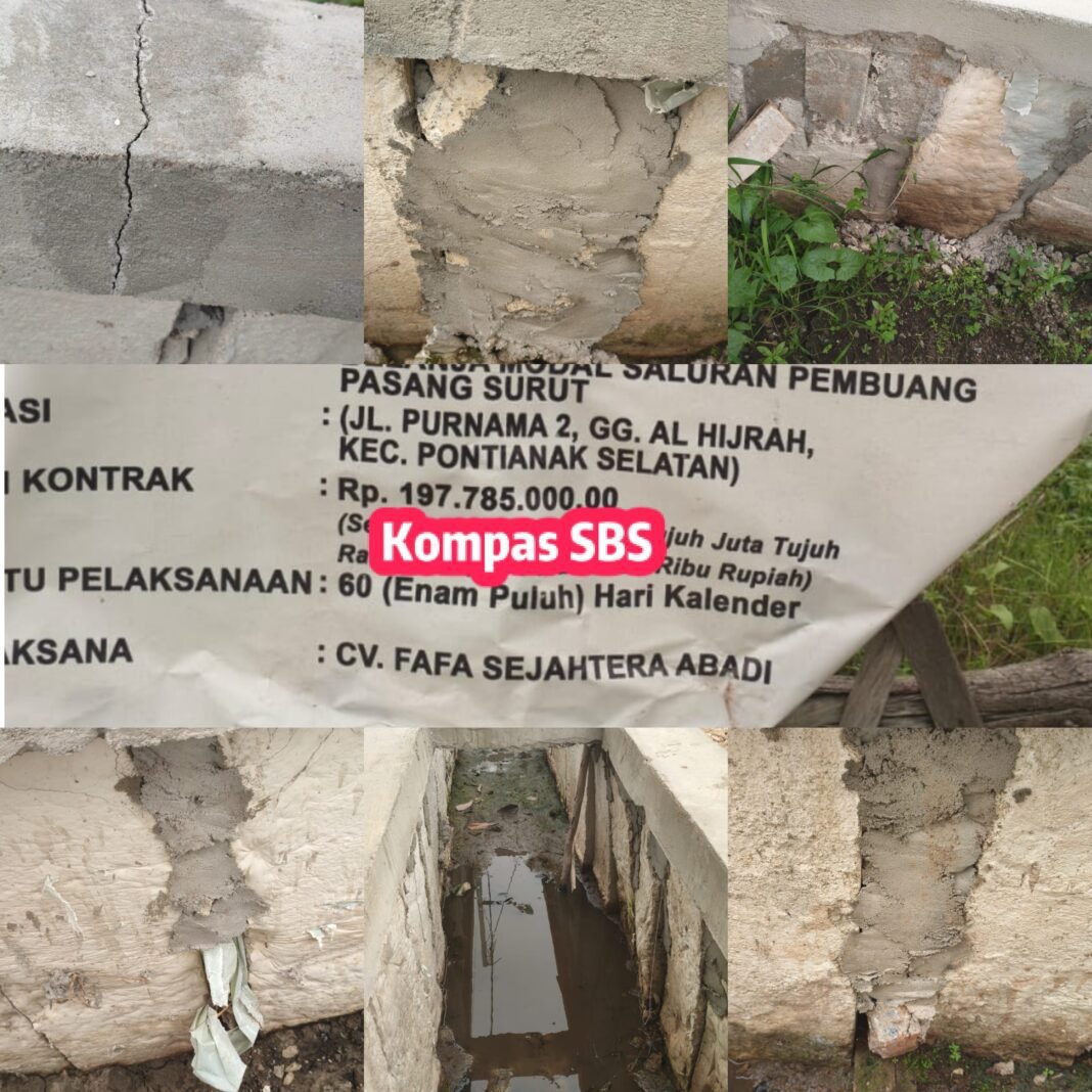 Pekerjaan Drainase Gg Al Hijrah Pontianak Selatan Tidak Karuan. PPK Banyak Santai Pekerjaan Drainase Gg Al Hijrah Pontianak Selatan Tidak Karuan. PPK Banyak Santai