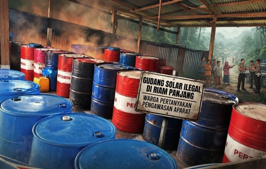 Gudang Solar Diduga Ilegal di Riam Panjang, Warga Pertanyakan Pengawasan Aparat Gudang Solar Diduga Ilegal di Riam Panjang, Warga Pertanyakan Pengawasan Aparat