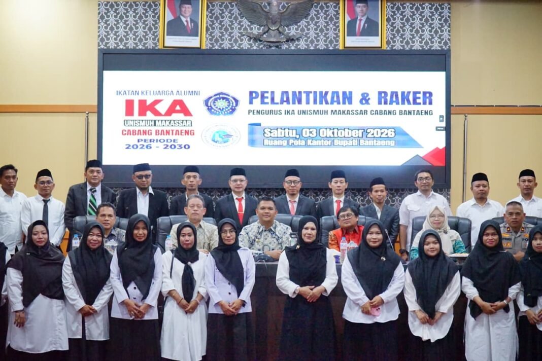 Bupati Bantaeng Hadiri Pelantikan IKA Unismuh Makassar Cabang Bantaeng Periode 2026–2030 Bupati Bantaeng Hadiri Pelantikan IKA Unismuh Makassar Cabang Bantaeng Periode 2026–2030