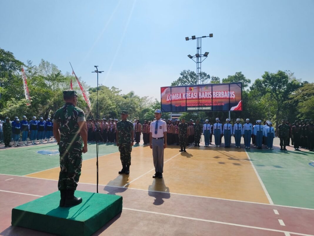 Tumbuhkan Nasionalisme dan Disiplin, Kodim Ngawi Gelar Lomba Kreasi Baris-berbaris Dalam Rangka HUT TNI Ke 81 Tumbuhkan Nasionalisme dan Disiplin, Kodim Ngawi Gelar Lomba Kreasi Baris-berbaris Dalam Rangka HUT TNI Ke 81