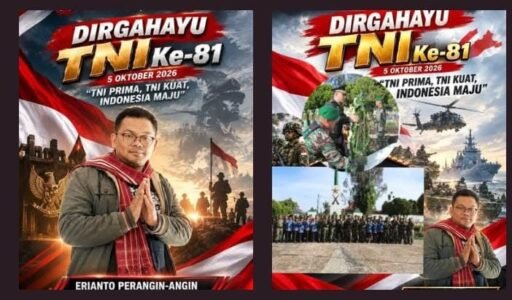 Dirgahayu TNI ke 81 ! TNI Kuat Bersama Rakyat, Indonesia Berdaulat, Adil dan Makmur Dirgahayu TNI ke 81 ! TNI Kuat Bersama Rakyat, Indonesia Berdaulat, Adil dan Makmur