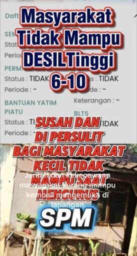Data Desil Masarakat Miskin karut marut Bansos Salah sasaran Urus SPM Hingga NIK KTP Terganjal Birokrasi Data Desil Masarakat Miskin karut marut Bansos Salah sasaran Urus SPM Hingga NIK KTP Terganjal Birokrasi