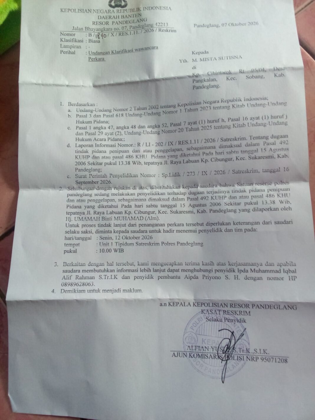 M. SUTISNA BUKA SUARA, CABUT KESAKSIAN DAN MUNDUR DARI PERKARA BJB M. SUTISNA BUKA SUARA, CABUT KESAKSIAN DAN MUNDUR DARI PERKARA BJB