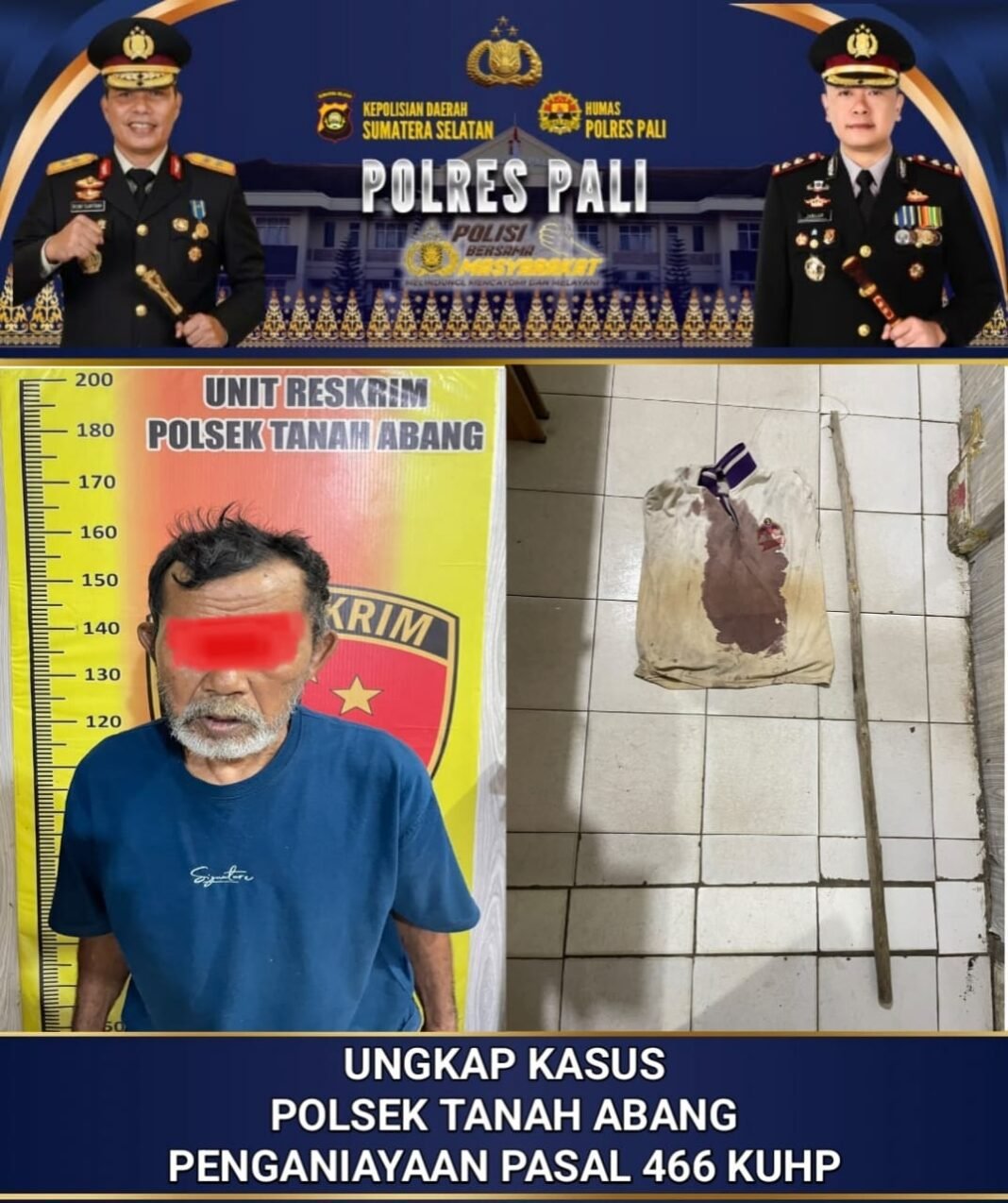 Pria di PALI Ditangkap Usai Diduga Pukul Kepala Warga Pakai Kayu Pria di PALI Ditangkap Usai Diduga Pukul Kepala Warga Pakai Kayu