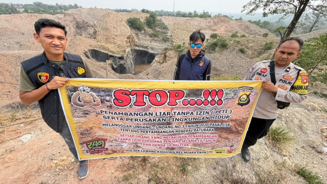 Polsek Lawang Kidul Pantau Lokasi PETI di Keban Agung, Temukan Lubang Galian Batu Bara Polsek Lawang Kidul Pantau Lokasi PETI di Keban Agung, Temukan Lubang Galian Batu Bara