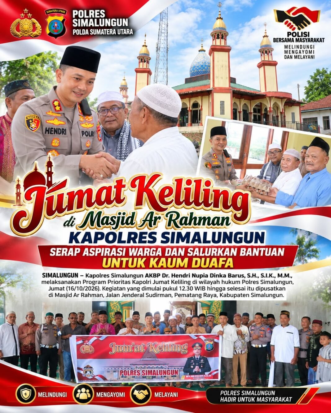 Kapolres Simalungun Serap Aspirasi Warga dan Salurkan Bantuan untuk Kaum Duafa Kapolres Simalungun Serap Aspirasi Warga dan Salurkan Bantuan untuk Kaum Duafa