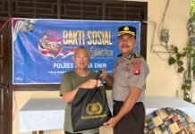 Humas Polres Muara Enim Rayakan HUT ke-75 dengan Aksi Sosial Penuh Makna