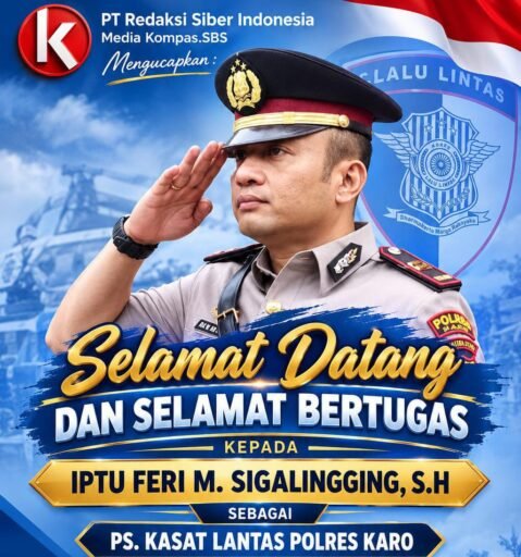 Media Kompas SBS : Selamat ! Iptu Feri M Sigalingging, SH Menjadi Kasat Lantas Polres Karo Media Kompas SBS : Selamat ! Iptu Feri M Sigalingging, SH Menjadi Kasat Lantas Polres Karo