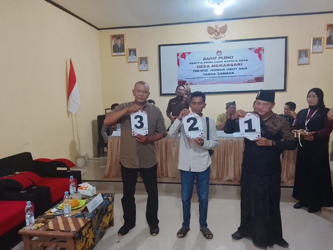 A.Wawan (Sahron ) Resmi Dapat Nomor Urut 3, Lanjutan Memimpin Desa Mekarsari Cikaum A.Wawan (Sahron ) Resmi Dapat Nomor Urut 3, Lanjutan Memimpin Desa Mekarsari Cikaum